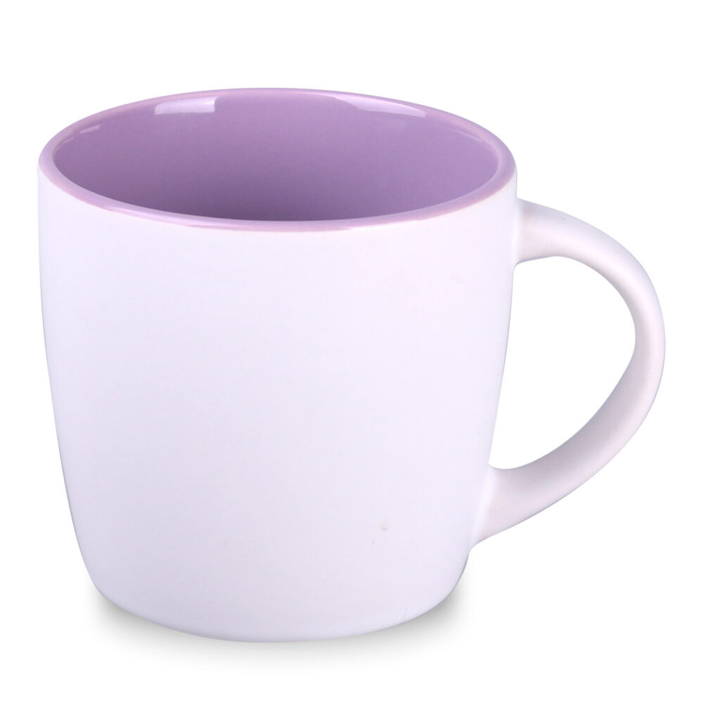 Werbetasse Maxim Handy Pure weiss/lavender