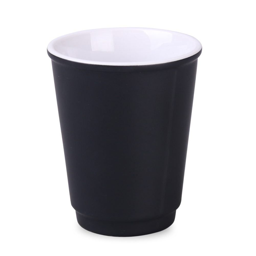 Werbetasse Optimo supreme black / weiß