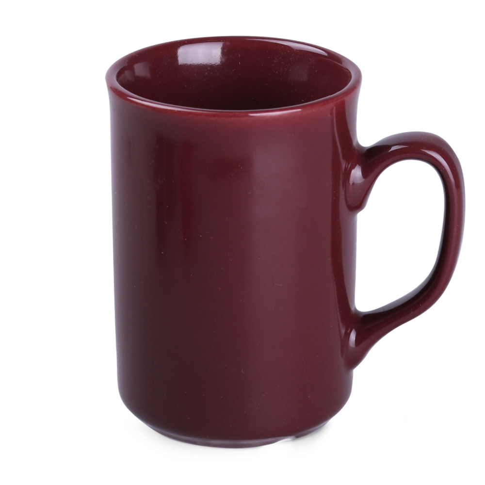 Werbetasse Santa weinrot