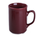 Werbetasse Santa weinrot