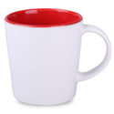 Werbetasse Berg Duo weiß / rot