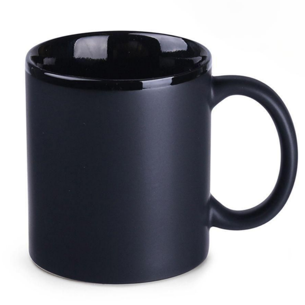 Werbetasse Tomek Supreme mattschwarz / schwarz